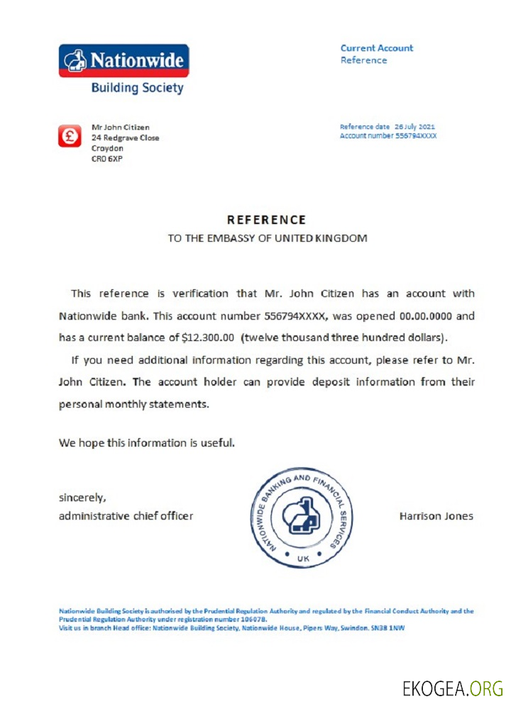 Royaume , Uni , Nationwide , reference